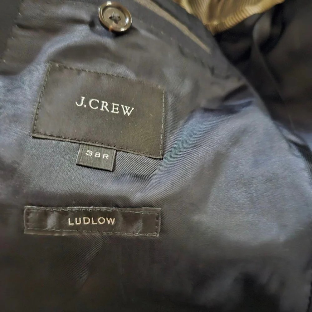 J Crew Ludlow Blazer Loro Piana Super 120s Wool 38 R Navy